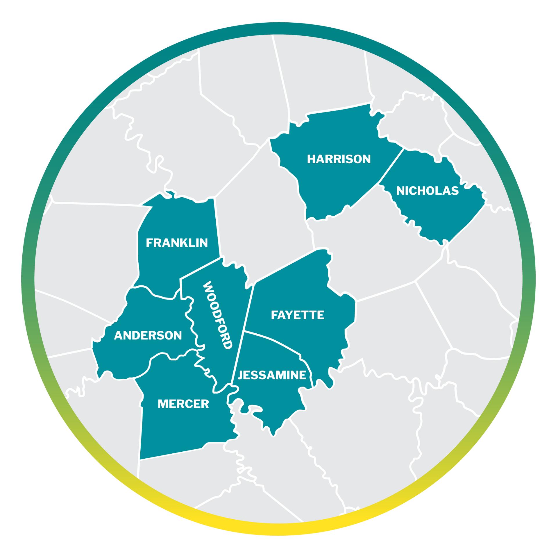 Map of PACE service area