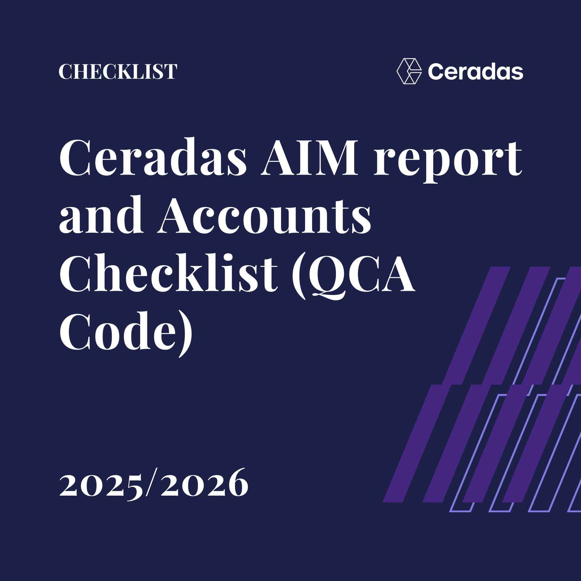 Checklist AIM QCA Code