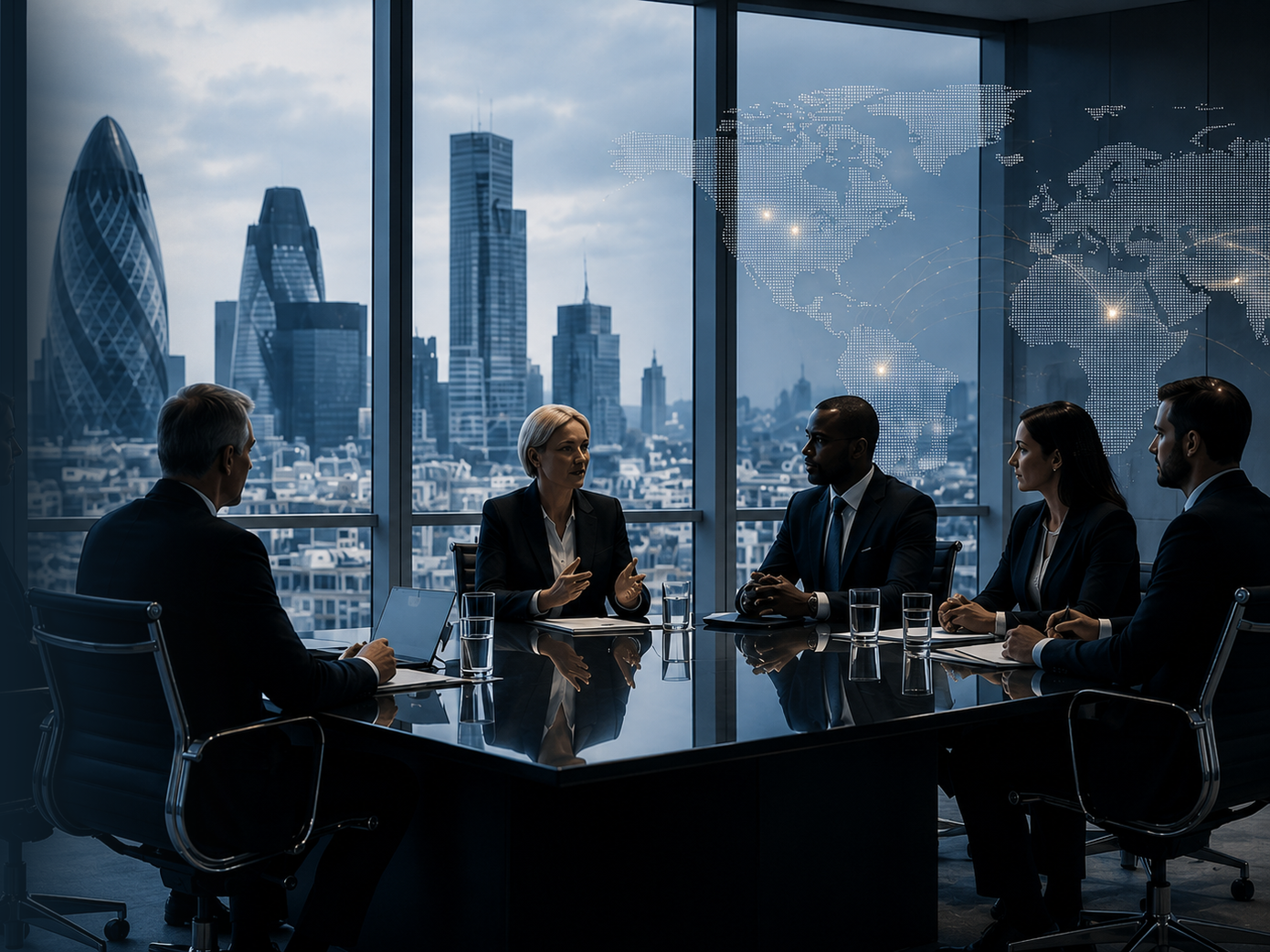 People in a board meeting