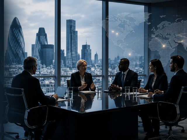 People in a board meeting