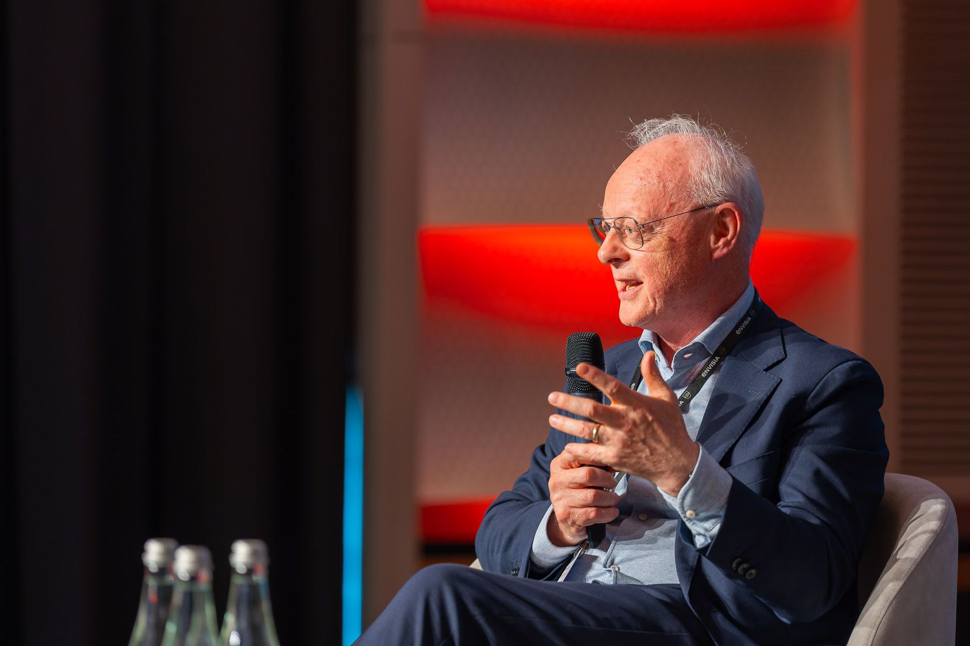 Patrick Dunne speaking at Envisea event
