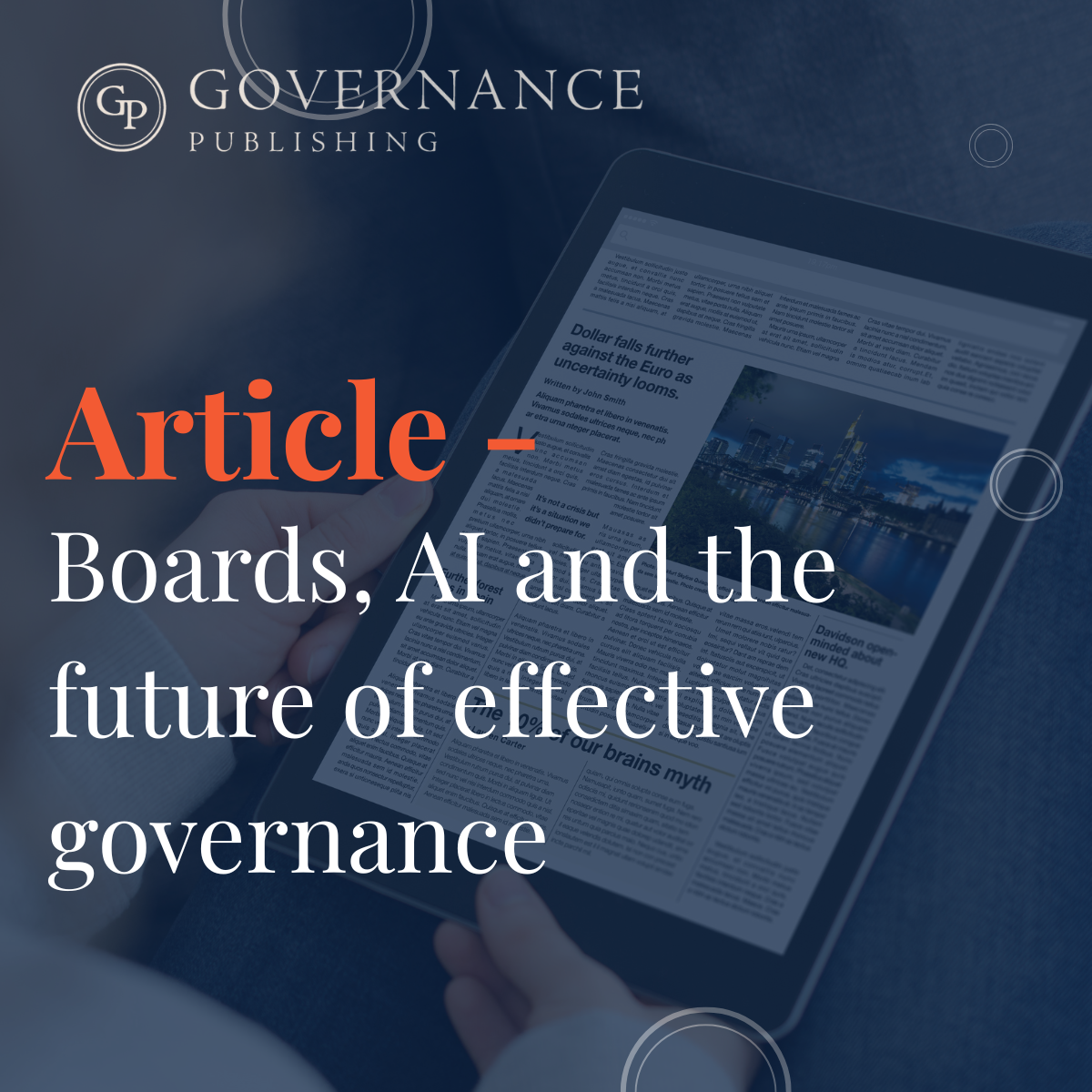 Boards, AI and the future of effective governance article