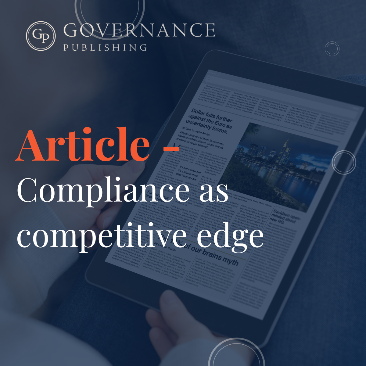 Compliance as competitive edge article