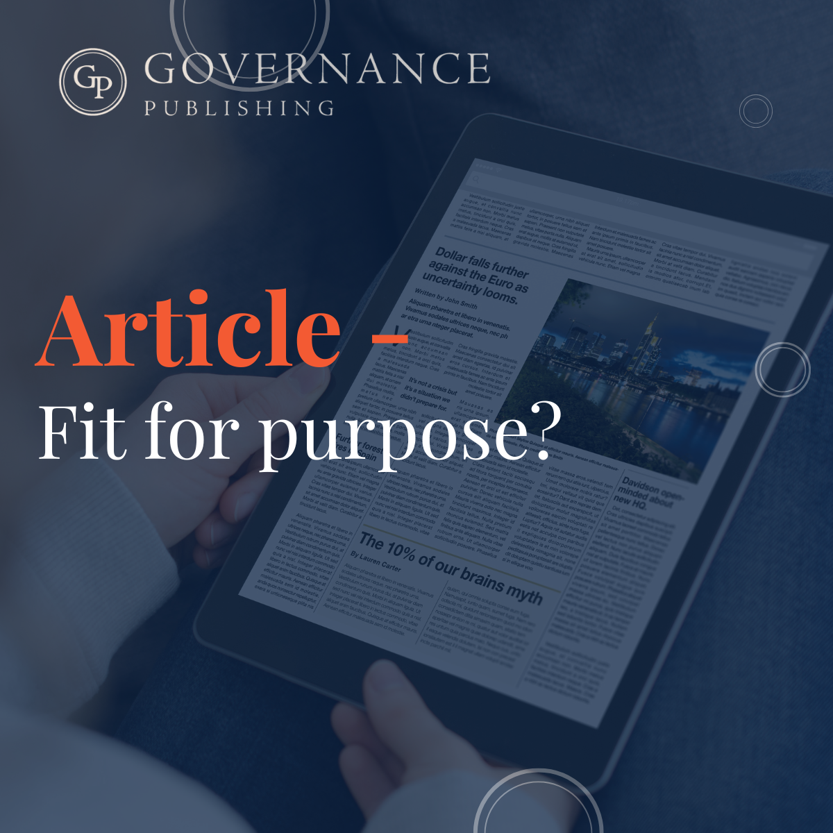 Fir for purpose? article