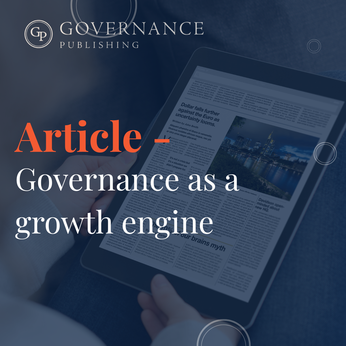 Governance as a growth engine article