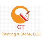 CT Painting & Stone, LLC logo with orange circle and red paint roller icon