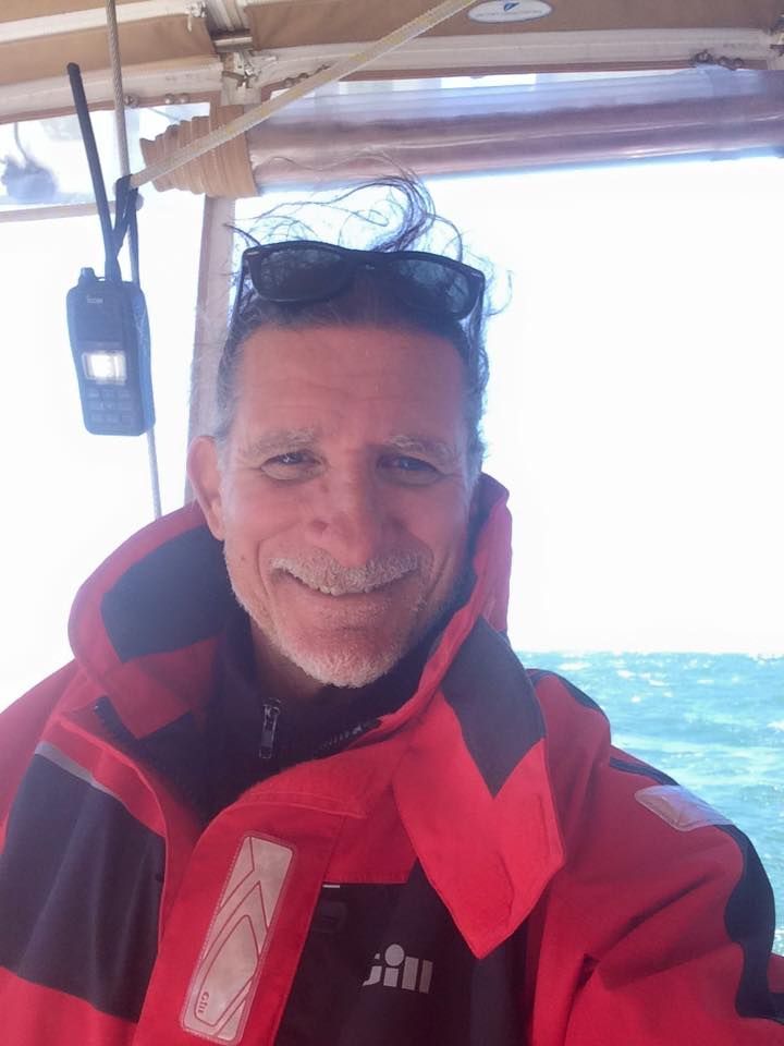 Captain Rod Sailing for a Private charter on San Francisco Bay