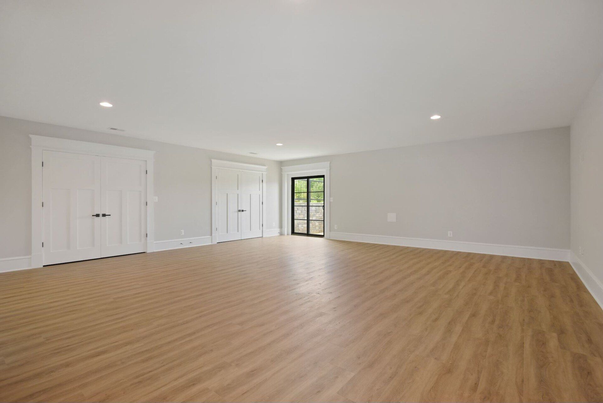 Basement remodeled, new floor and new walls