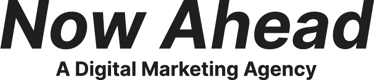 The logo for now ahead a digital marketing agency