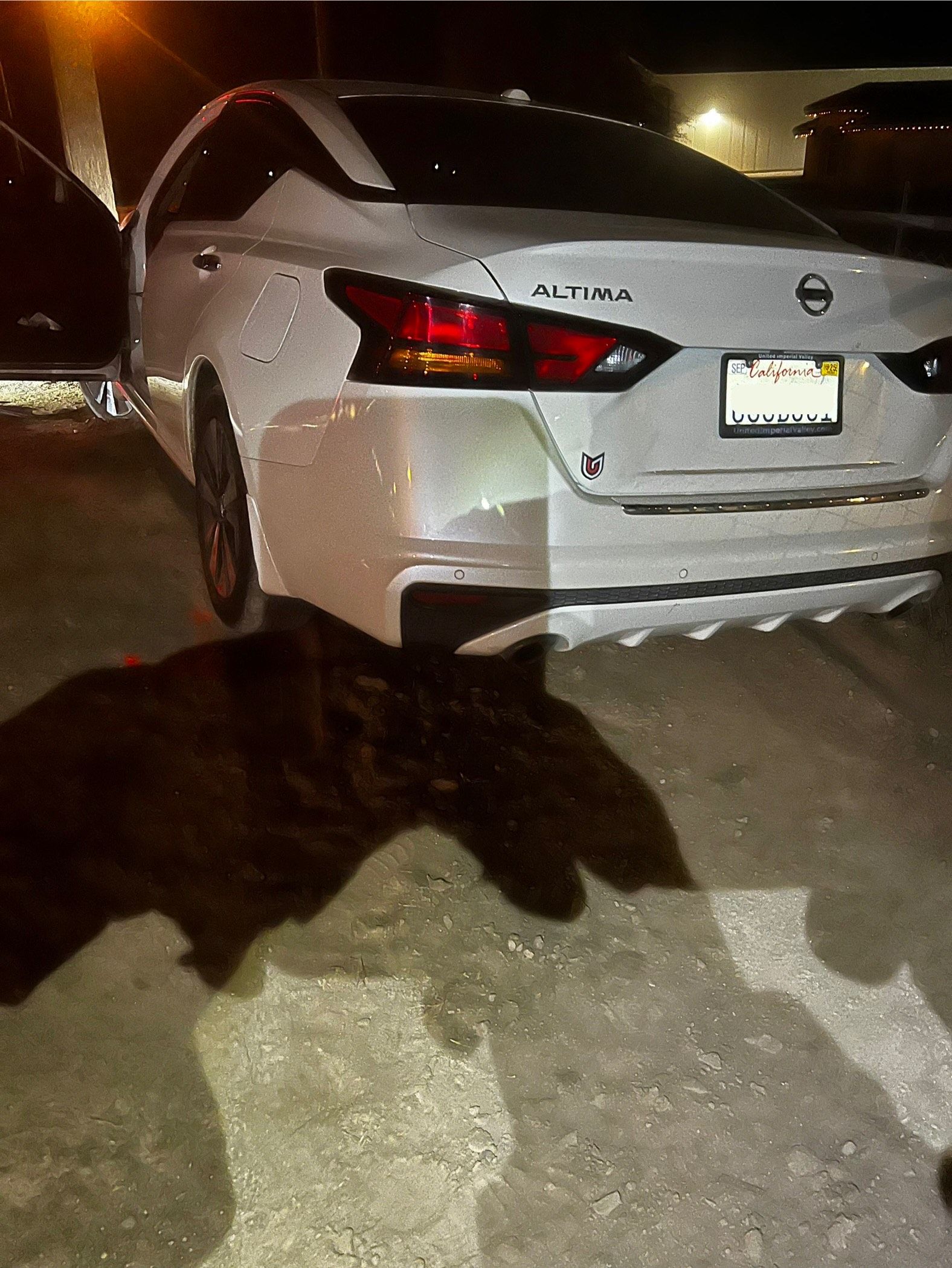 A car that has been stuck in the mud.