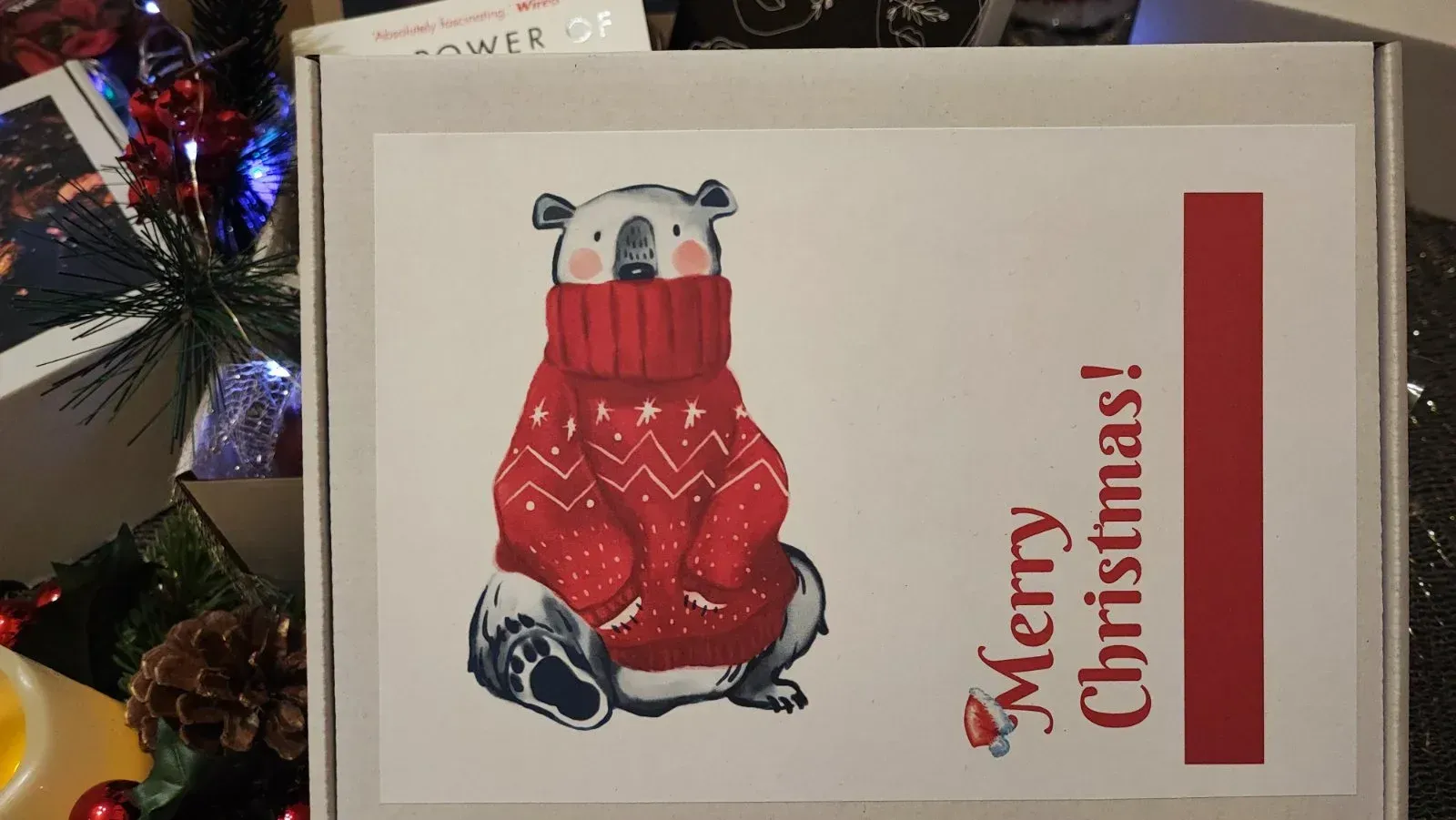 коледна кутия с книги и подаръци Book Box Christmas