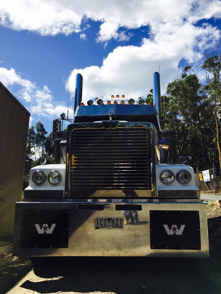 Trucks Loading at Facility