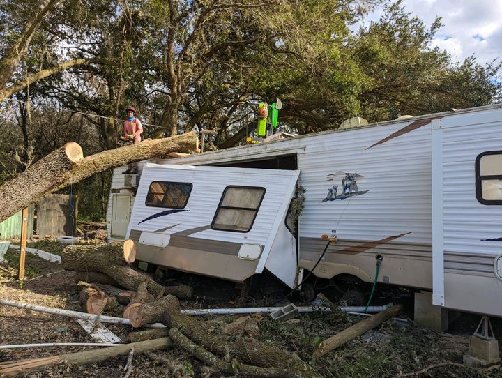 Storm damage clean up