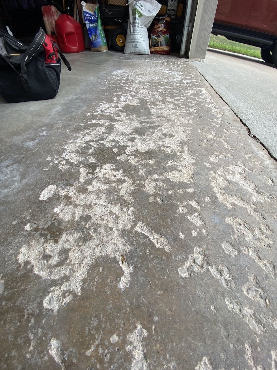 patio epoxy flooring - before