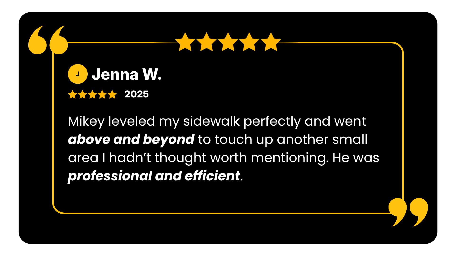 5 Star Polylifting Google Review - Jenna