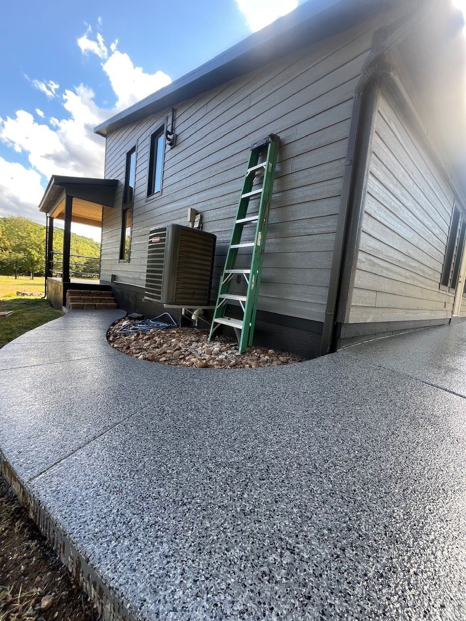 concrete walkway epoxy coating