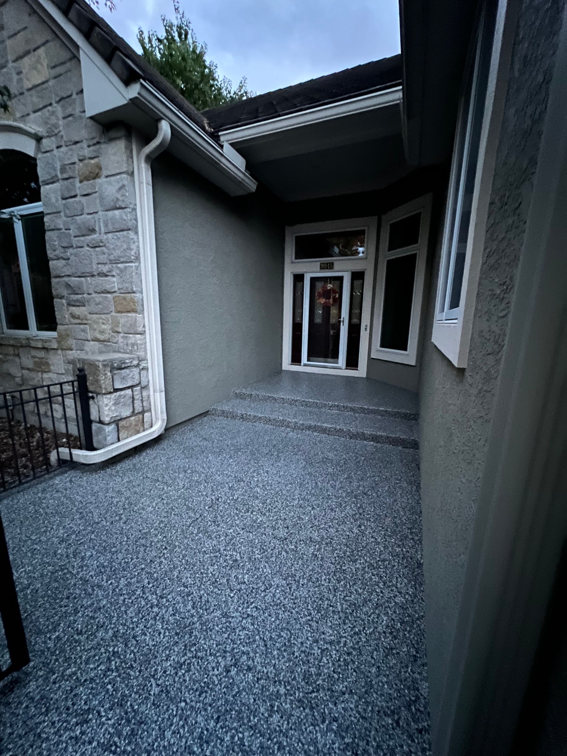 home entryway epoxy coating