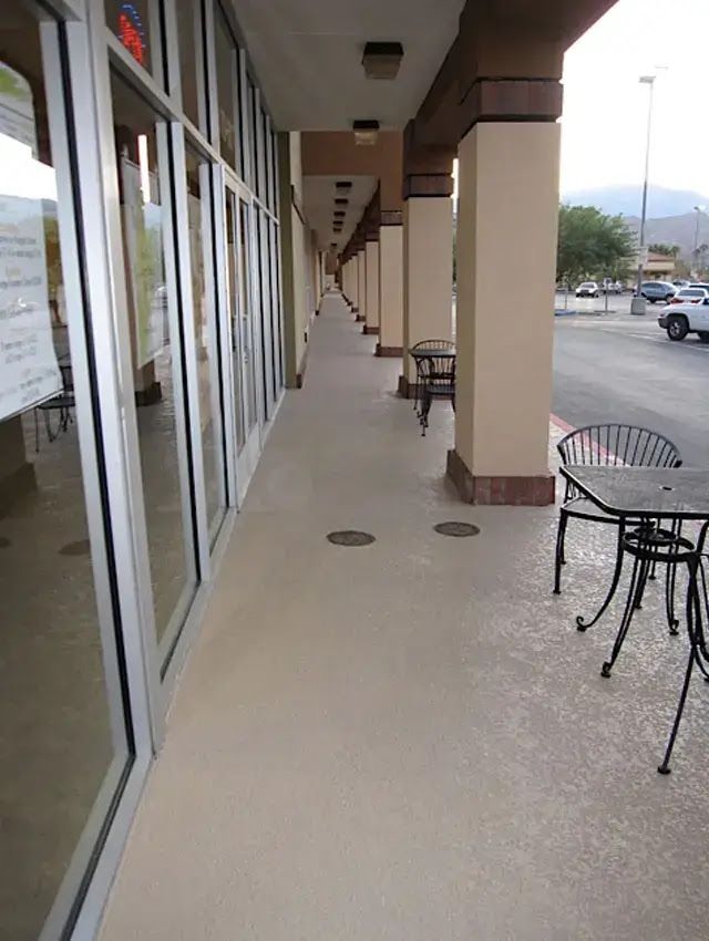 resurfaced patio concrete