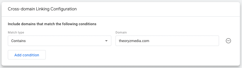 GA4 Cross Domain Configuration Preview