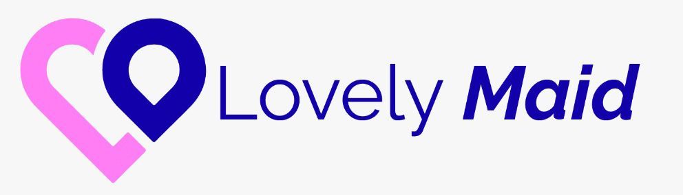 Lovely Maid A lovely maid logo with a heart in the middle