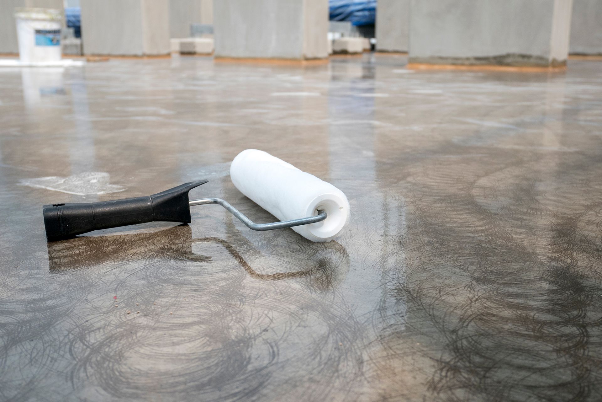 Paint Roller on Floor