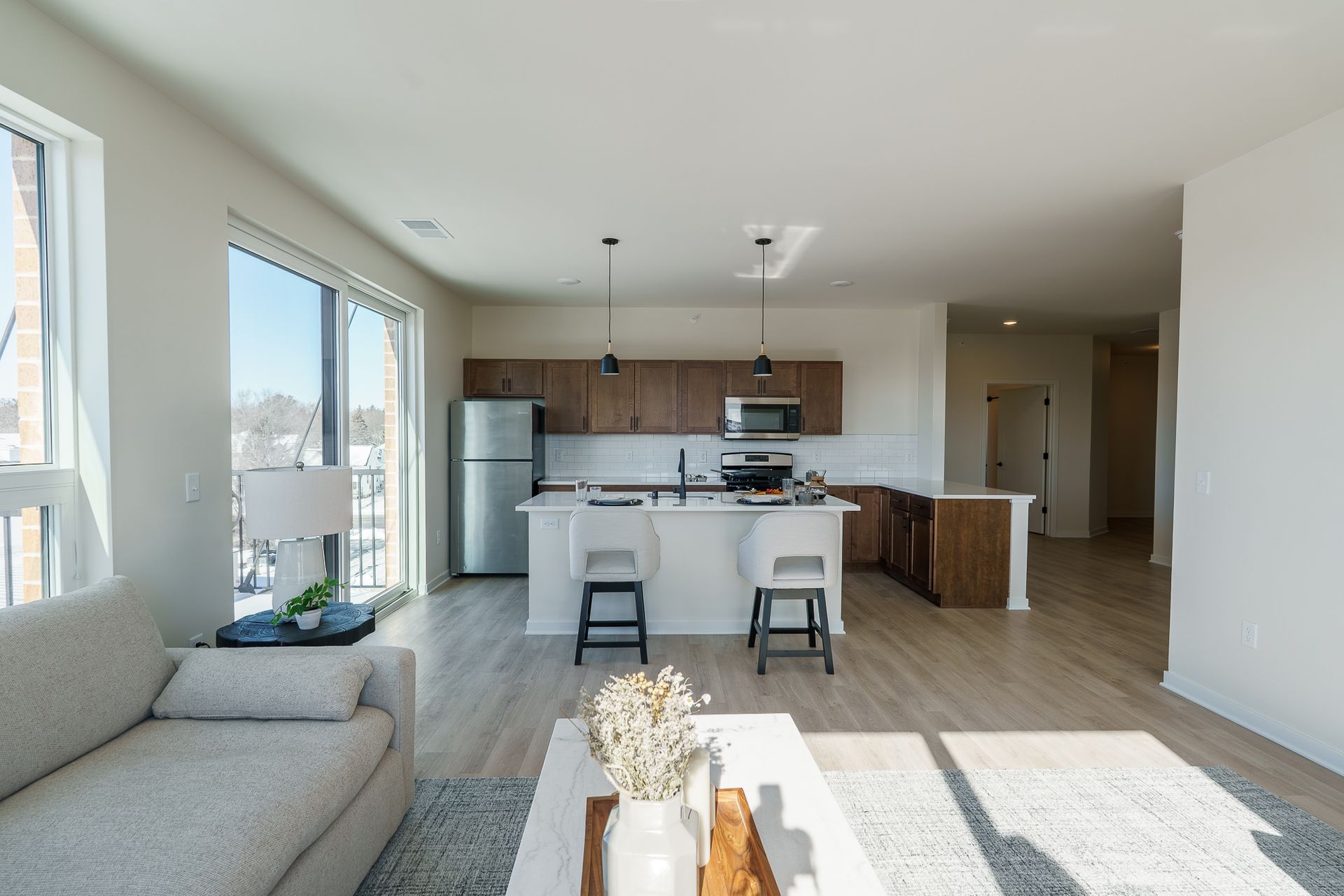 Photo of a large living room