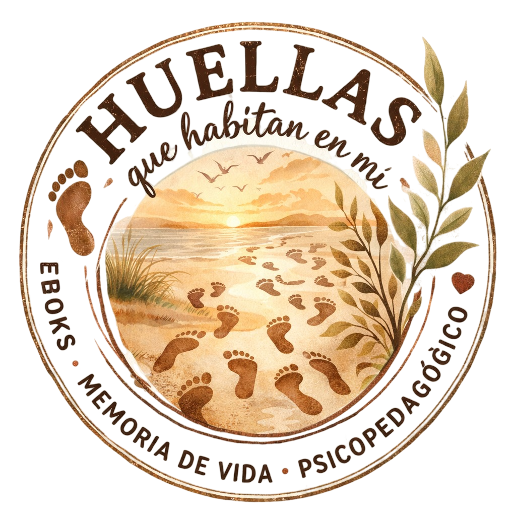 logotipo de huellas que habitan en mi