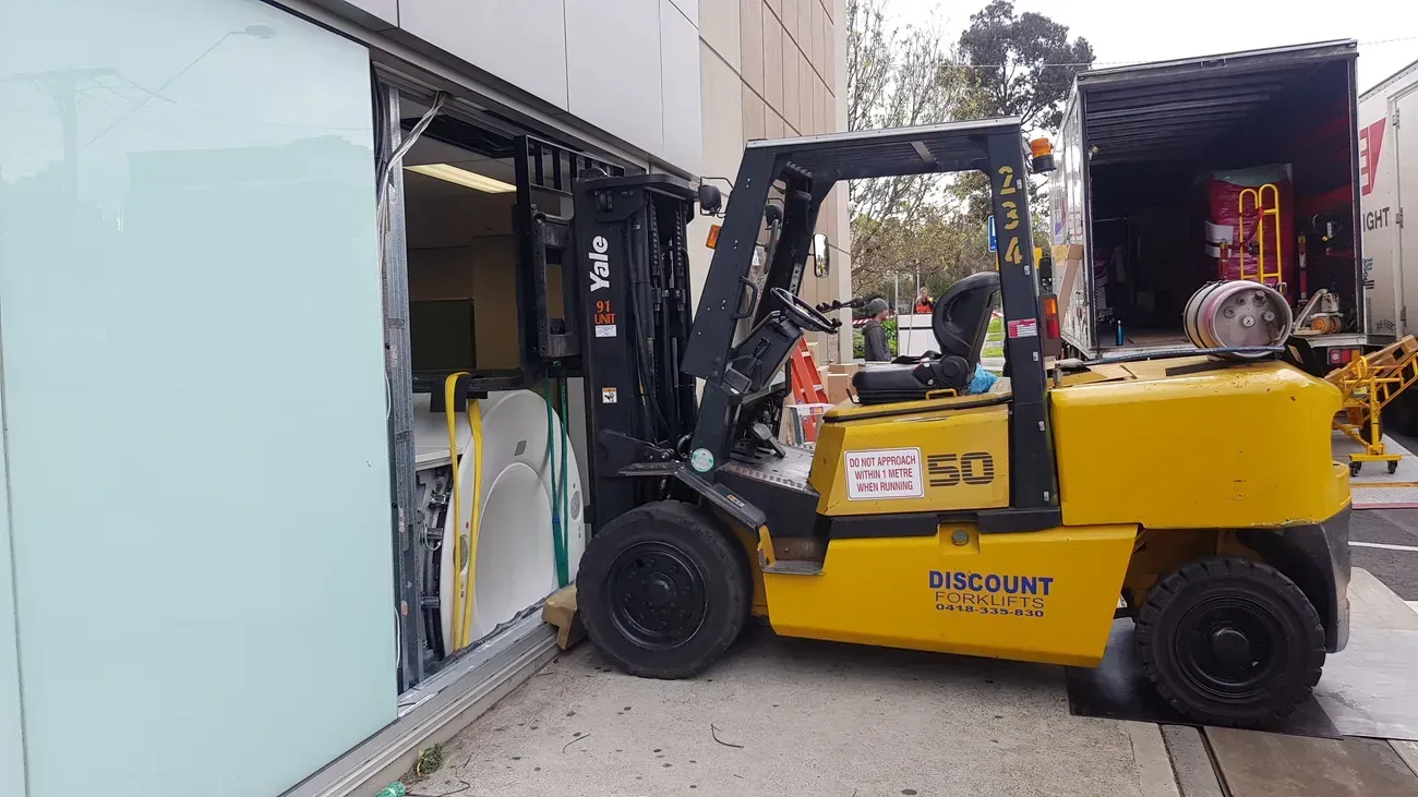 Parked forklift | Derrimut, VIC | Discount Forklifts