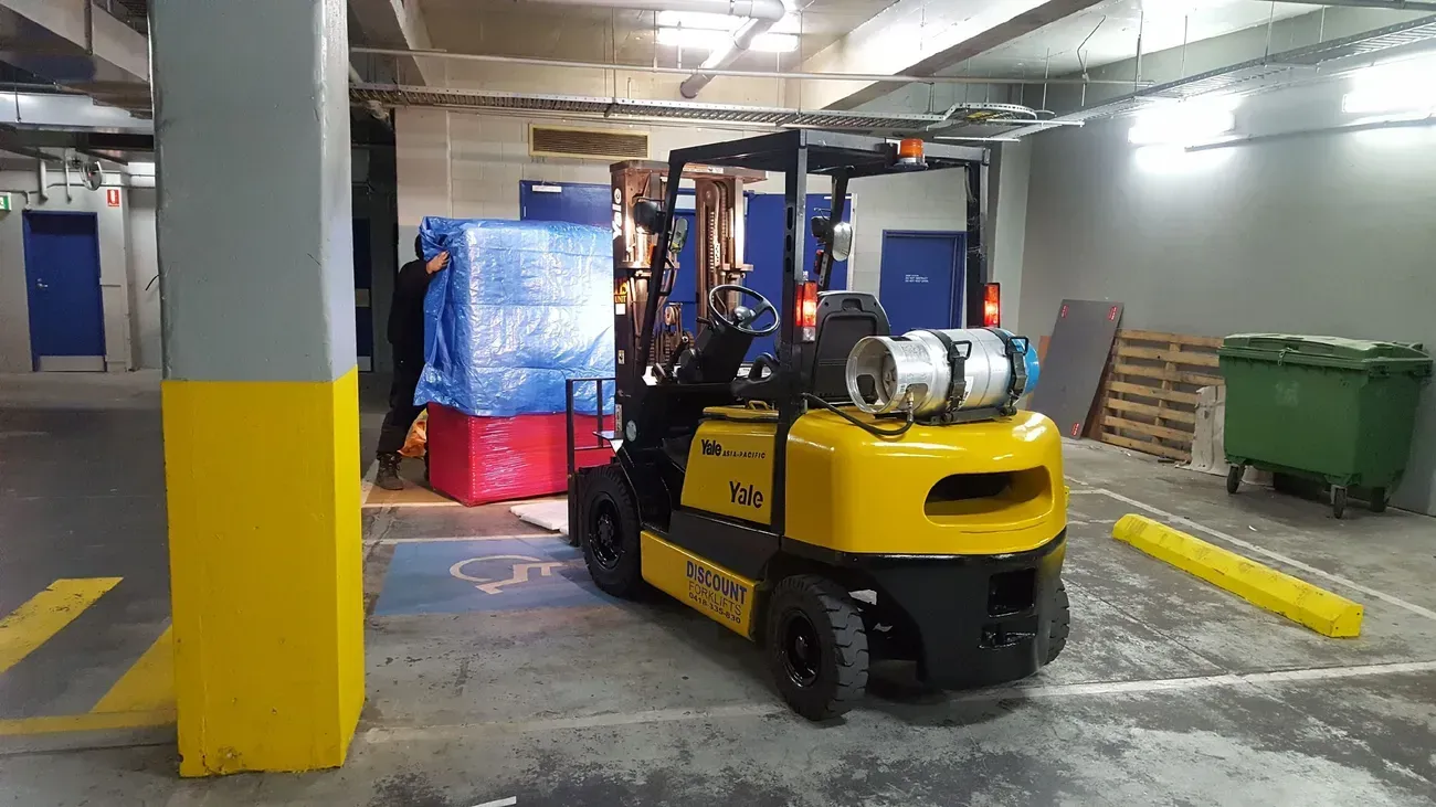 Forklift in the parking lot | Derrimut, VIC | Discount Forklifts