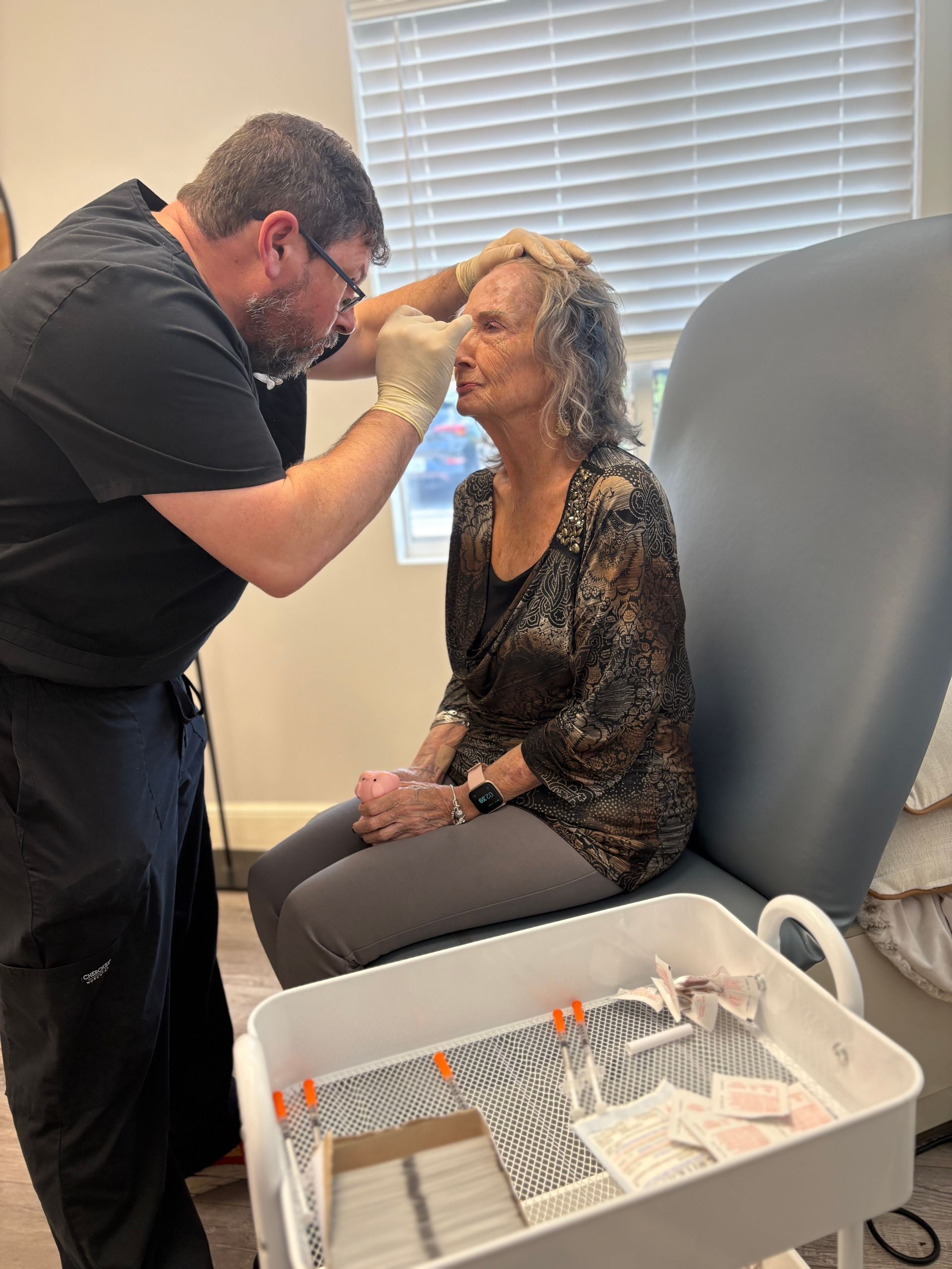A patient being cared for at A to Z Wellness Tampa