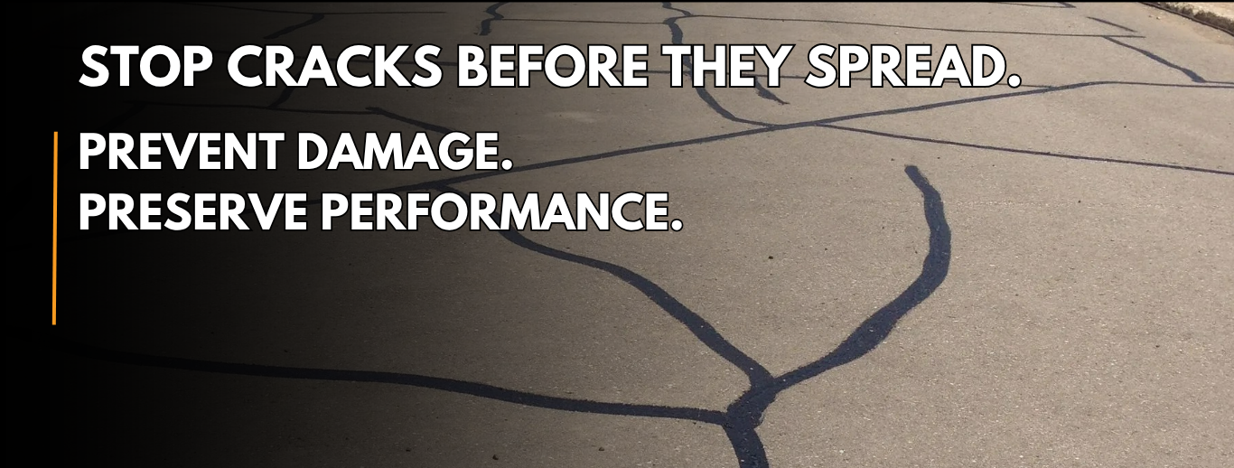 Asphalt Crack Sealing Graphic