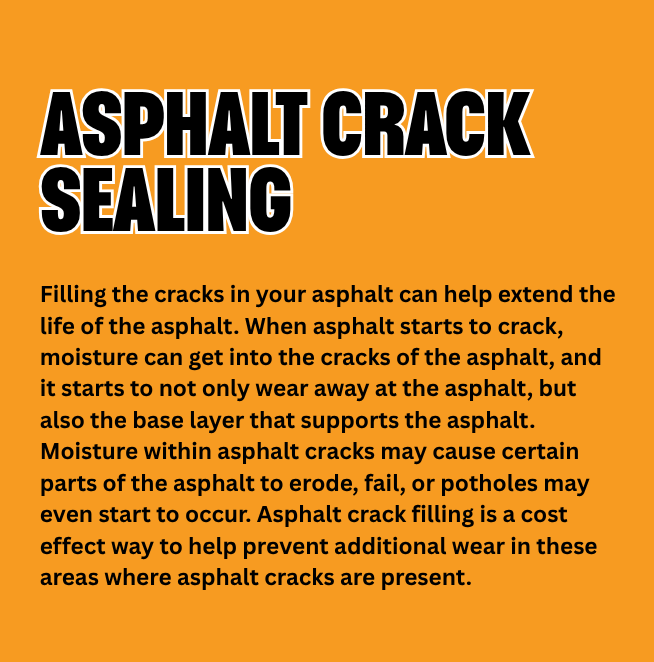 Asphalt Crack Sealing Description