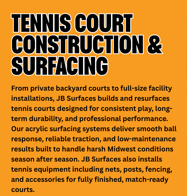 Tennis Court Construction & Surfacing Description