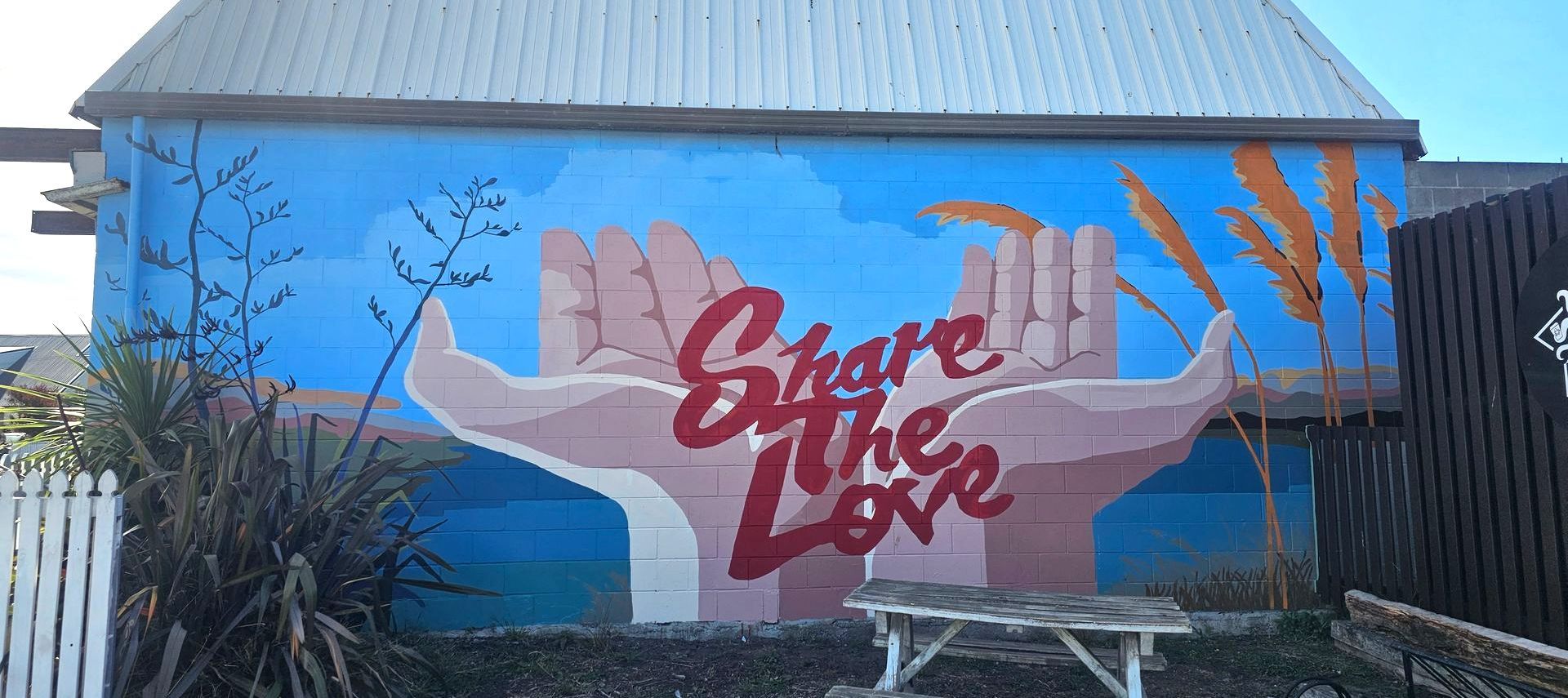Mural, renovation, colour, spruce up, new brighton, christchurch, beach, coast, native, wetlands, nature, otautahi, art, nz, artist, canterbury, graffitti, urban, artist, colour, linework, community, business, bespoke, artwork, commission, love, project, murals by margot.nz, atwork, custom, design, graphics, drawn, hand, pencil, pen, buildings, people, love, community, murals, margot.nz, nz, margot, margotkorhonen, margot korhonen