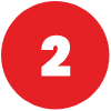 Red circle with a white number 2 in the center.