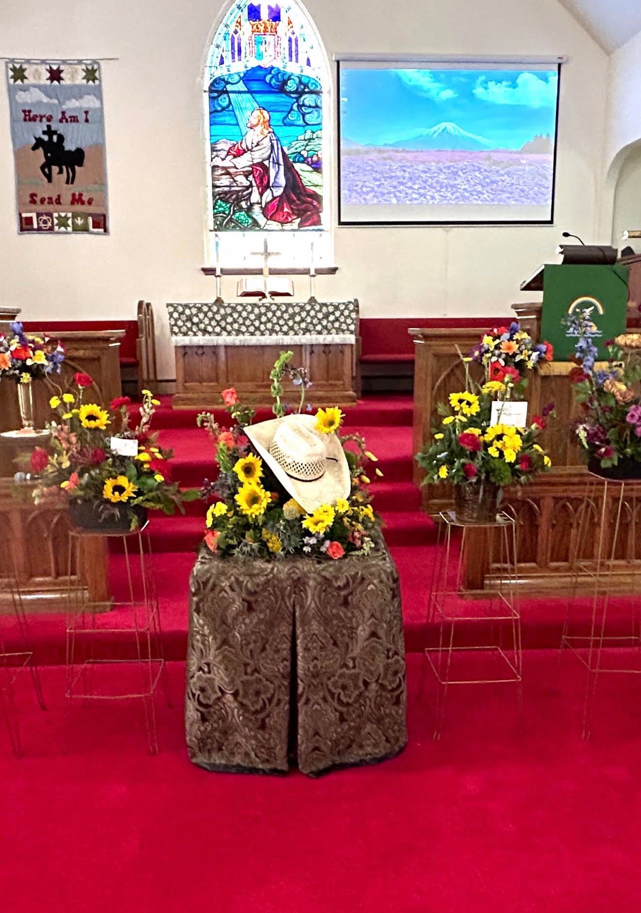 A cremation with memorial service at a local church