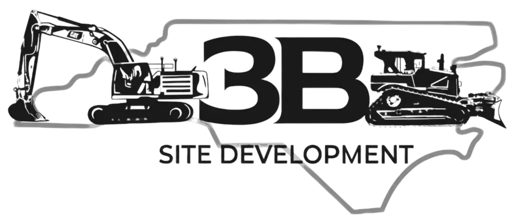 3B Site Development logo with excavators and Texas outline