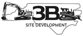 3B Site Development logo with excavators and Texas outline