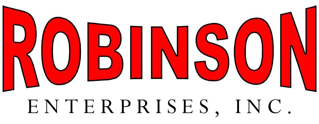 Robinson Enterprises, Inc. logo in red and black text on a white background