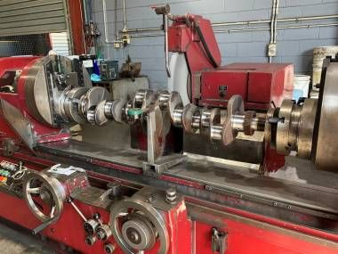 a big red crank shaft — Curtin Engine Reconditioning Pty Ltd In Paget, QLD