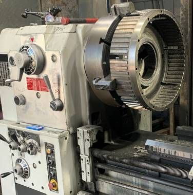 A Close Up of a flywheel grinding — Curtin Engine Reconditioning Pty Ltd In Paget, QLD