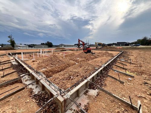Landmark Dental construction progress on Heber Springs Road
