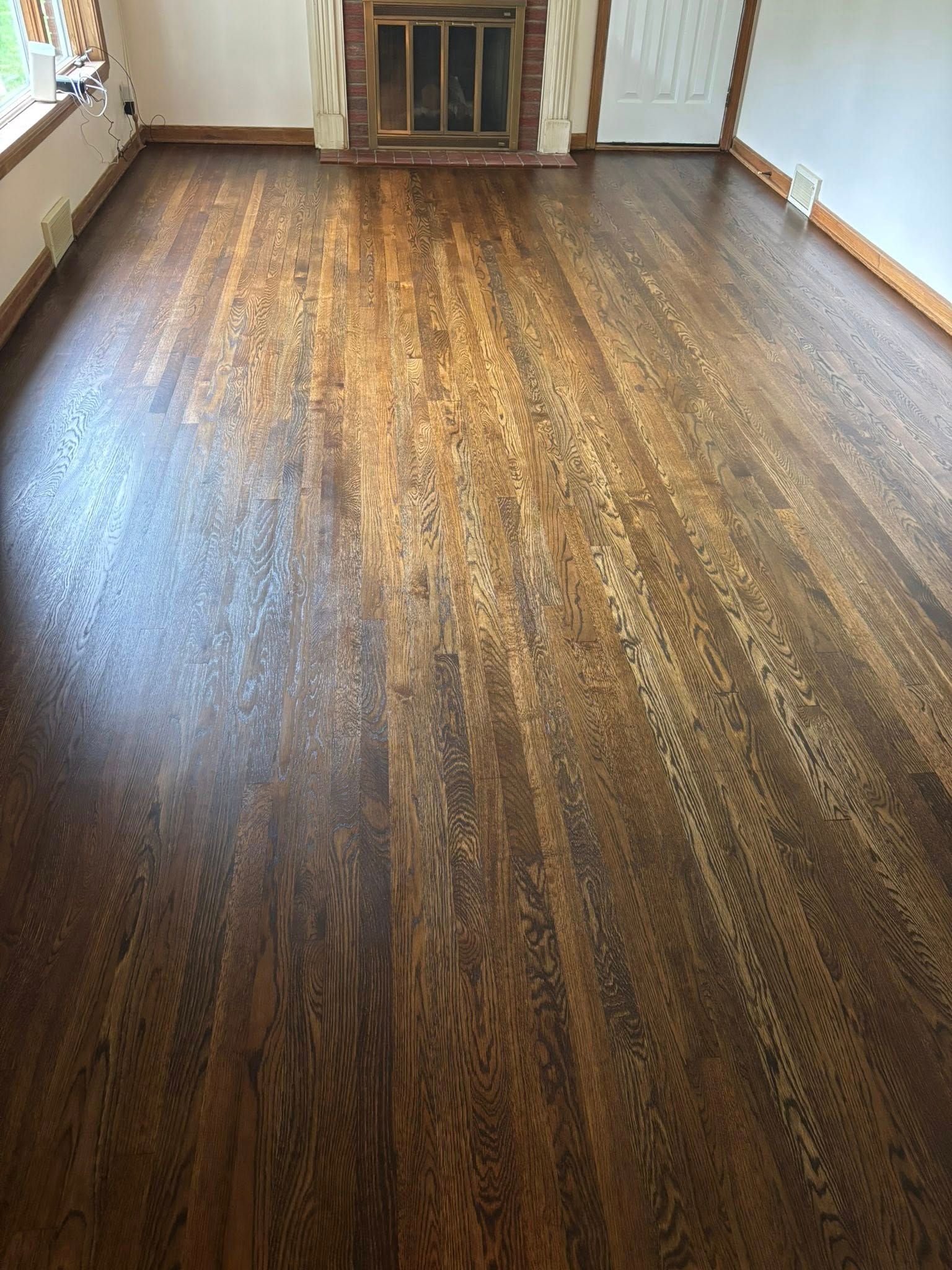 gorgeous dark walnut stain