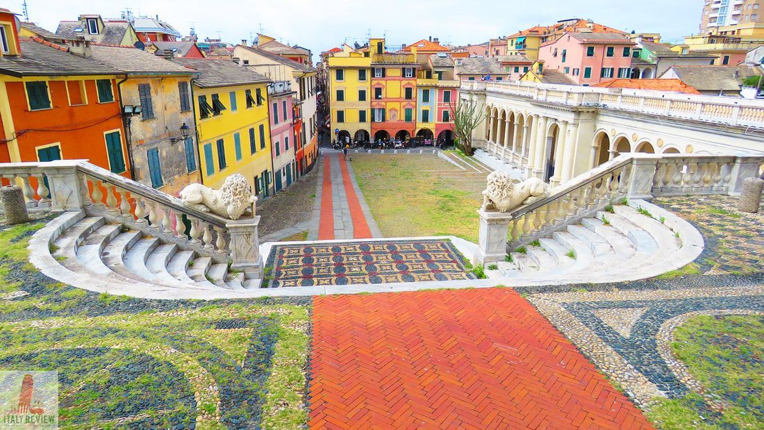 Colourful old town of Lavagna