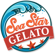 A round logo for