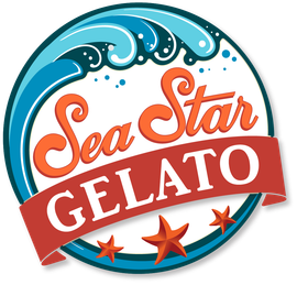 A round logo for