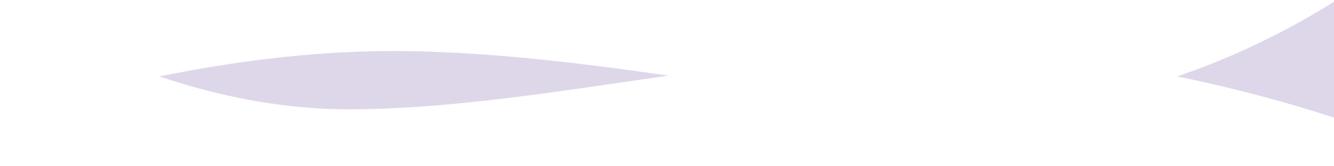 Two light purple, flat, leaf-shaped geometric objects floating against a plain white background.
