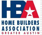 The logo for the home builders association in greater austin.