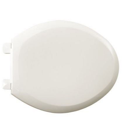A white toilet seat on a white background.