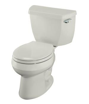 A white toilet with a white seat and lid on a white background.